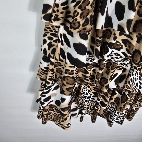 Nashi Orignal Chic Animal Print A-Line Skirt - Picture 10 of 11